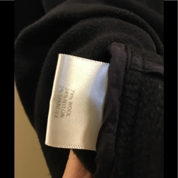 Eileen Fisher Zipper Wool Blend Cardigan Sweater Coat Black OH. - Picture 7 of 9